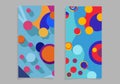 A set of abstract colorful organic geometric backgrounds Royalty Free Stock Photo