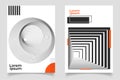 Set of abstract creative minimalist art composition Royalty Free Stock Photo
