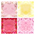 Set abstract floral backgrounds Royalty Free Stock Photo