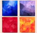 Set of abstract geometric backgrounds.