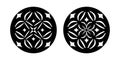 Decorative Radial Circular Patterns Set