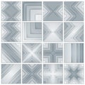 Set of abstract gray and black rectangle shapes Royalty Free Stock Photo