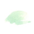 Set of abstract green watercolor water splash on a white background. Green splatters spot. Watercolor pastel splash Royalty Free Stock Photo