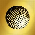 Set abstract halftone 3D spheres_37