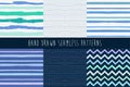 Set of abstract hand drawn patterns. Royalty Free Stock Photo