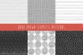 Set of abstract hand drawn patterns. Royalty Free Stock Photo