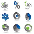 Set of abstract icons Royalty Free Stock Photo