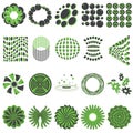 set of abstract icons. Vector illustration decorative background design