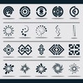 set of abstract icons. Vector illustration decorative design