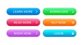 Set of abstract modern interface buttons Royalty Free Stock Photo