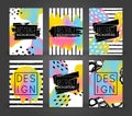 Set of abstract poster designs