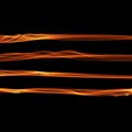 Set of abstract red smoke fire brushes over black background. Wavy elegant collection elements for your design and art Royalty Free Stock Photo