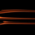 Set of abstract red smoke fire brushes over black background. Wavy elegant collection elements for your design and art Royalty Free Stock Photo