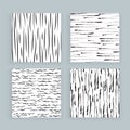 Set of Abstract Samless Patterns of doodles, lines, memphis elements. Simple abstract pattern background collection for