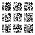 Set of Abstract scan codes Royalty Free Stock Photo