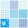 Set abstract seamless patterns Royalty Free Stock Photo