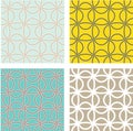 Set of abstract seamless patterns