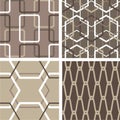 Set of abstract seamless patterns