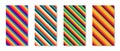 Set of abstract striped line background. Vector illustration Royalty Free Stock Photo