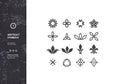 Set of Abstract Symbols and Graphic Elements