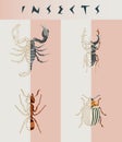 Abstract insects illustration