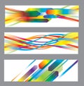 Set of abstract vector backgrounds