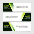 Set of abstract vector banners design. Royalty Free Stock Photo
