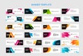 Set of abstract vector banners design. Collection of web banner template Royalty Free Stock Photo