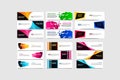 Set of abstract vector banners design. Collection of web banner template