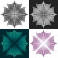 Set of abstract vector geometric elements Royalty Free Stock Photo
