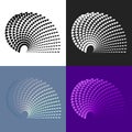 Set of abstract vector geometric elements Royalty Free Stock Photo