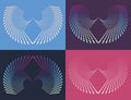 Set of abstract vector geometric elements Royalty Free Stock Photo