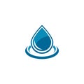 Set of abstract water drops symbols Royalty Free Stock Photo