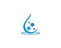 Set of abstract water drops symbols Royalty Free Stock Photo