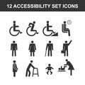 Set of accessibility icons