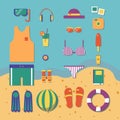 Pattern of accessories for summer trip