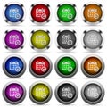 Add to calendar glossy button set