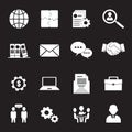 Set Of 16 Administrator Icons Royalty Free Stock Photo