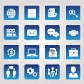 Set Of 16 Administrator Icons Royalty Free Stock Photo