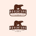 Set of Adventure Vintage Logo Vector Illustration Design. Hand Drawn Outdoor Logo Badge Template Design. Old Vintage Outdoor Royalty Free Stock Photo