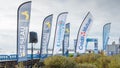 Set of advertising flags