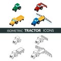Set of agricultural icons Royalty Free Stock Photo