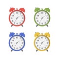 set of alarm clocks.vector Royalty Free Stock Photo