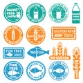 Set of allergen icons vector Royalty Free Stock Photo