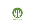 Set of aloevera logo template vector icon Royalty Free Stock Photo