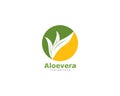 Set of aloevera logo template vector icon Royalty Free Stock Photo