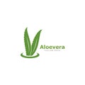 Set of aloevera logo template vector icon Royalty Free Stock Photo