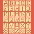 set of alphabet icons. Vector illustration decorative design