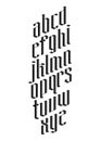 Set of alphabet icons. Vector illustration decorative design