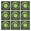 Set of alphabet letters Royalty Free Stock Photo